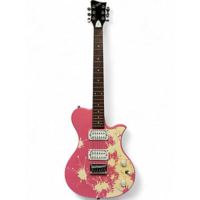 Used First Act Me553 Pink Solid Body Electric Guitar
