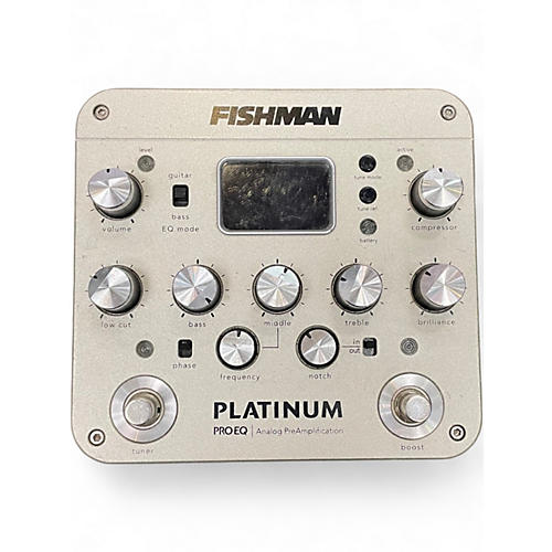Used Fishman PROPLT101 Platinum EQ Pre With DI Acoustic Guitar Pickup