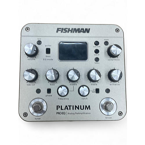Used Fishman PROPLT101 Platinum EQ Pre With DI Acoustic Guitar Pickup