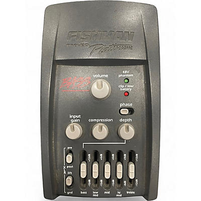 Used Fishman PROPLT101 Platinum EQ Pre With DI Acoustic Guitar Pickup