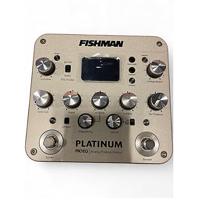 Used Fishman PROPLT101 Platinum EQ Pre With DI Acoustic Guitar Pickup