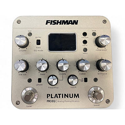 Used Fishman PROPLT101 Platinum EQ Pre With DI Acoustic Guitar Pickup