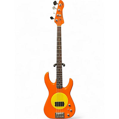 Used Flea Bass MODEL 32 SUNNY BASS Orange and Yellow Electric Bass Guitar