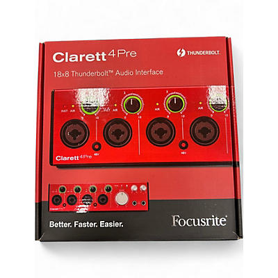 Used Focusrite Clarett 4Pre Audio Interface
