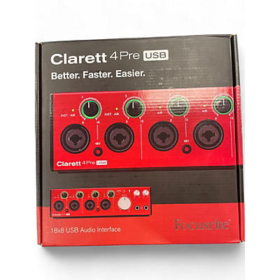 Used Focusrite Clarett 4Pre USB Audio Interface