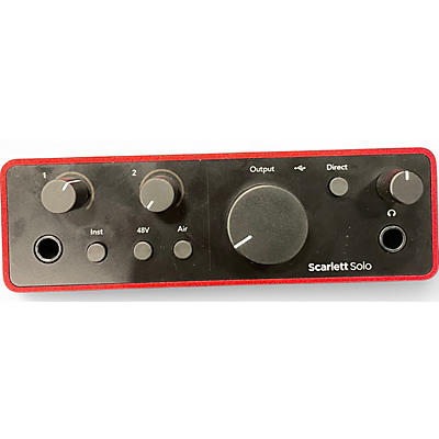 Used Focusrite SCARLETT SOLO GEN 4 Audio Interface