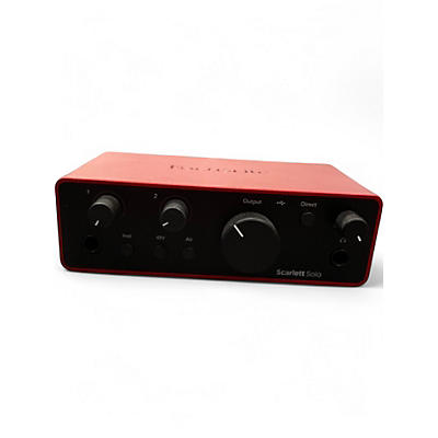 Used Focusrite SCARLETT SOLO GEN 4 Audio Interface