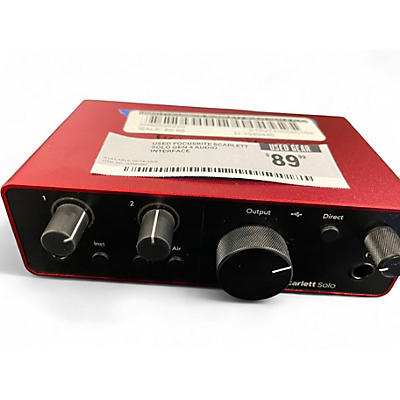 Used Focusrite SCARLETT SOLO GEN 4 Audio Interface