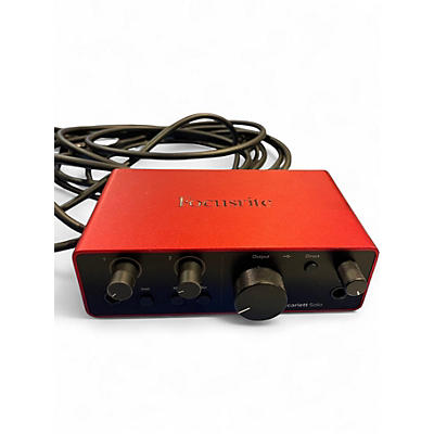 Used Focusrite SCARLETT SOLO GEN 4 Audio Interface