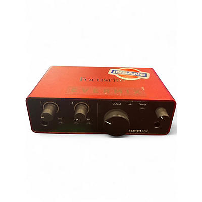 Used Focusrite Scarlet solo gen 4 Audio Interface