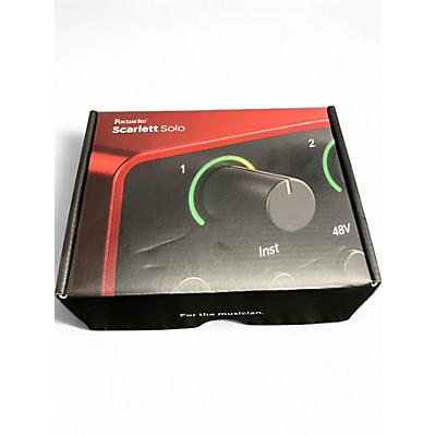 Used Focusrite Scarlett Solo 4th Gen Audio Interface