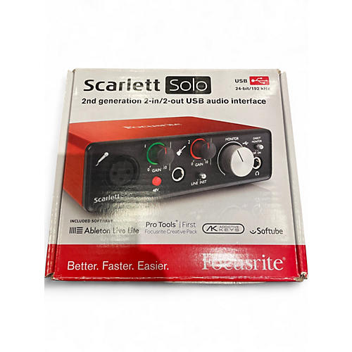 Used Focusrite Scarlett Solo Gen 2 Audio Interface