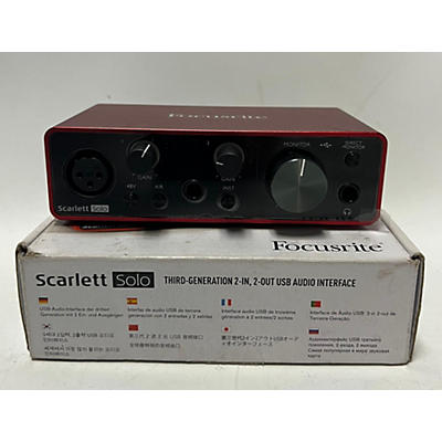 Focusrite Used Focusrite Scarlett Solo Gen 3 Audio Interface