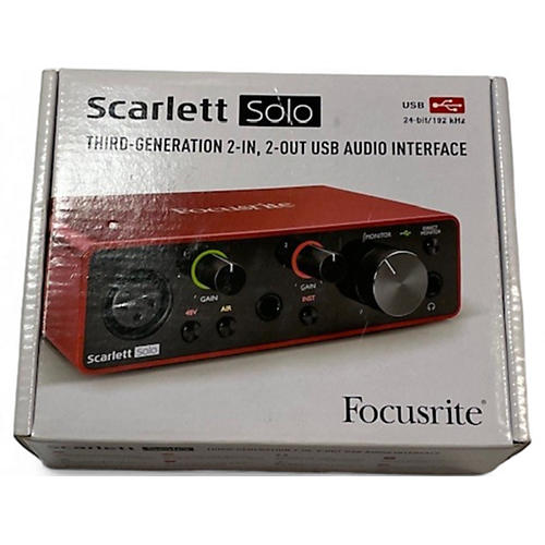 Focusrite Used Focusrite Scarlett Solo Gen 3 Audio Interface