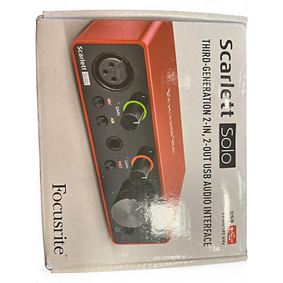 Used Focusrite Scarlett Solo Gen 3 Audio Interface