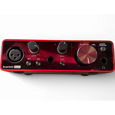 Used Focusrite Scarlett Solo Gen 3 Audio Interface