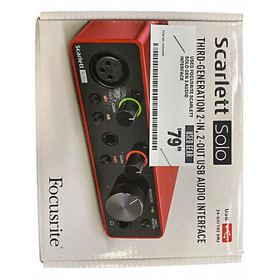 Used Focusrite Scarlett Solo Gen 3 Audio Interface