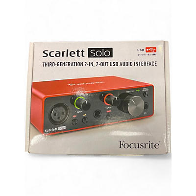 Used Focusrite Scarlett Solo Gen 3 Audio Interface