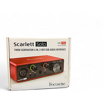Used Focusrite Scarlett Solo Gen 3 Audio Interface