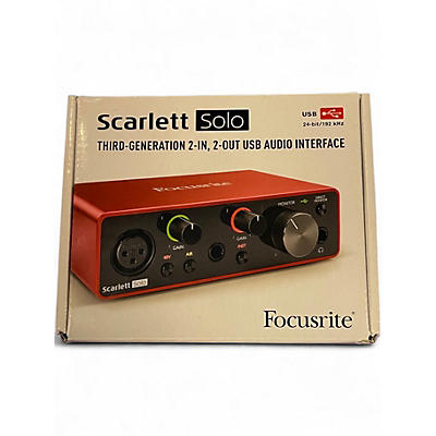 Used Focusrite Scarlett Solo Gen 3 Audio Interface