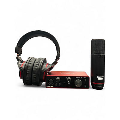 Used Focusrite Scarlett Solo Gen 3 Studio Bundle Audio Interface