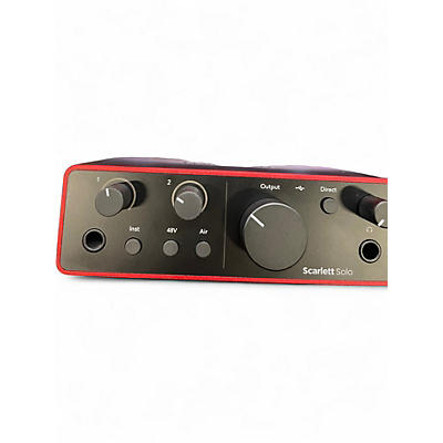 Used Focusrite Scarlett Solo Gen 4 Audio Converter