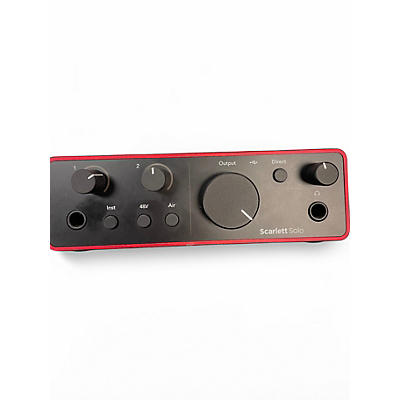 Used Focusrite Scarlett Solo Gen 4 Audio Interface