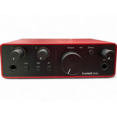 Used Focusrite Scarlett Solo Gen 4 Audio Interface