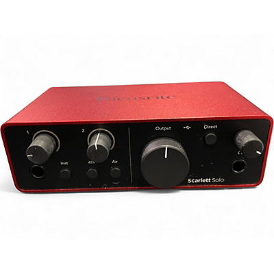 Used Focusrite Scarlett Solo Gen 4 Audio Interface