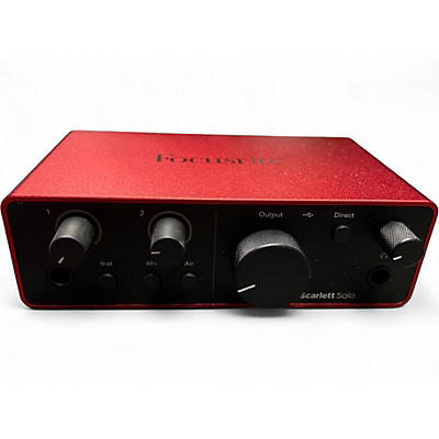 Used Focusrite Scarlett Solo Gen 4 Audio Interface