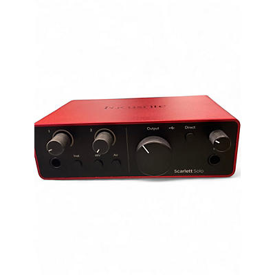 Used Focusrite Scarlett solo Gen 4 Audio Interface