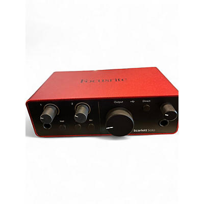 Used Focusrite Scarlett solo gen 4 Audio Interface