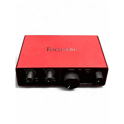 Used Focusrite scarlett solo gen 4 Audio Interface