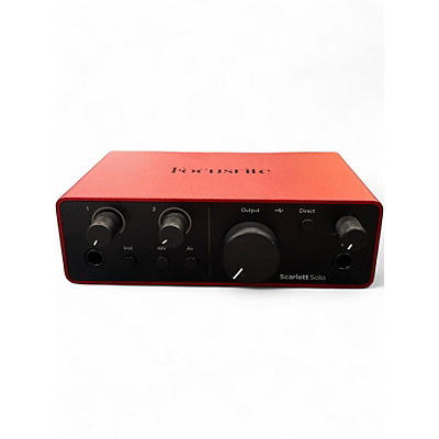 Used Focusrite scarlett solo gen 4 Audio Interface