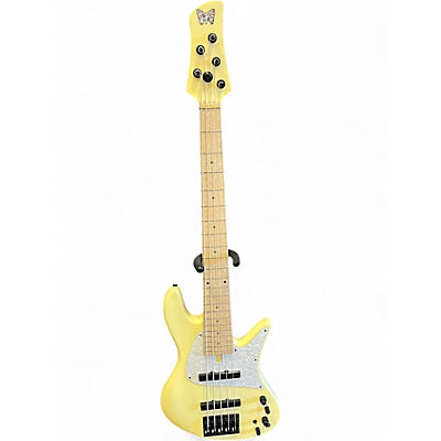 Used Fodera Joey Standard Special Emperor 5 String Antique White Electric Bass Guitar