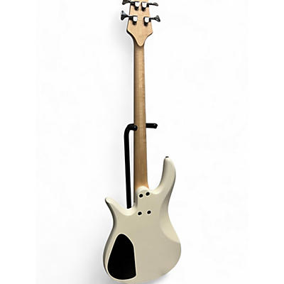 Used Fodera monarch 4 standard classic Olympic White Electric Bass Guitar