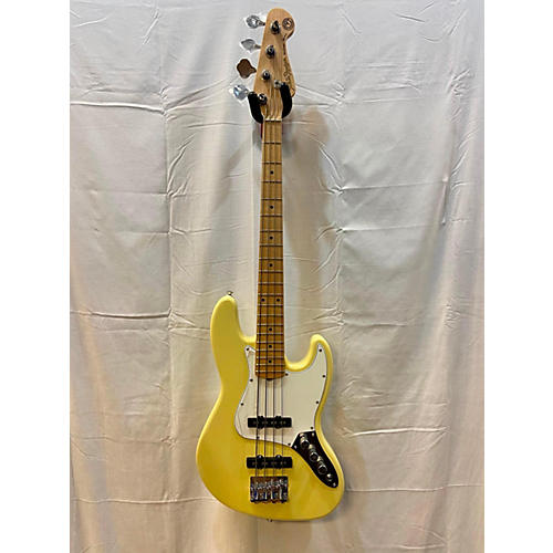 Used Form Factor Jazz Style Bass Vintage Yellow Electric Bass Guitar