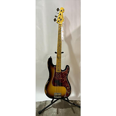 Used Form Factor PB4 P-Style Relic Sunburst Electric Bass Guitar