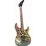 Used Foxxe GUNSLINGER RAINBOW CRACKLE Solid Body Electric Guitar RAINBOW CRACKLE