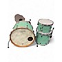 Used Franklin 3 Piece Custom Poplar/Mahogany Mint Green Drum Kit Mint Green