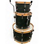Used Franklin 3 Piece MAHOGANY TRANSPARENT EMERALD Drum Kit TRANSPARENT EMERALD