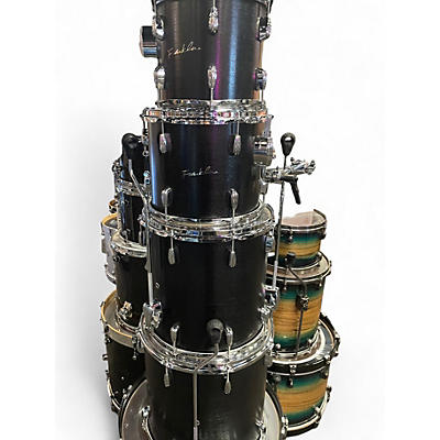 Used Franklin 5 Piece custom Black Drum Kit