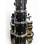 Used Franklin 5 Piece custom Black Drum Kit Black