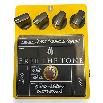 Used Free The Tone QUAD-ARROW DISTORTION Effect Pedal