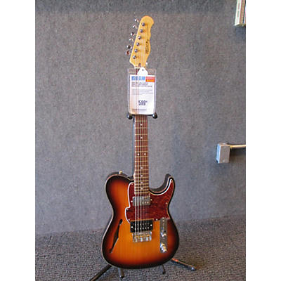 Fret-King Used Fret-King Country Squier 3 Tone Sunburst Hollow Body Electric Guitar