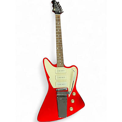 Used Fret-King Espirit III Candy Apple Red Metallic Solid Body Electric Guitar