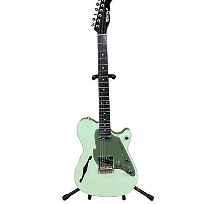 Fret-King Used Fret-King FKV25JJ Mint Green Hollow Body Electric Guitar