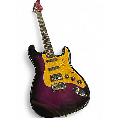 Used Fretlight ORIANTHI Purple SUNBURST Solid Body Electric Guitar