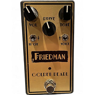 Used Friedman Golden Pearl Overdrive Effect Pedal
