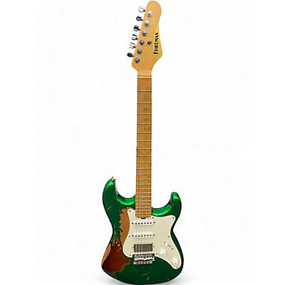 Friedman Used Friedman VINTAGE S AMDB3TCGPH+SS-NC GREEN ROADWORN Solid Body Electric Guitar